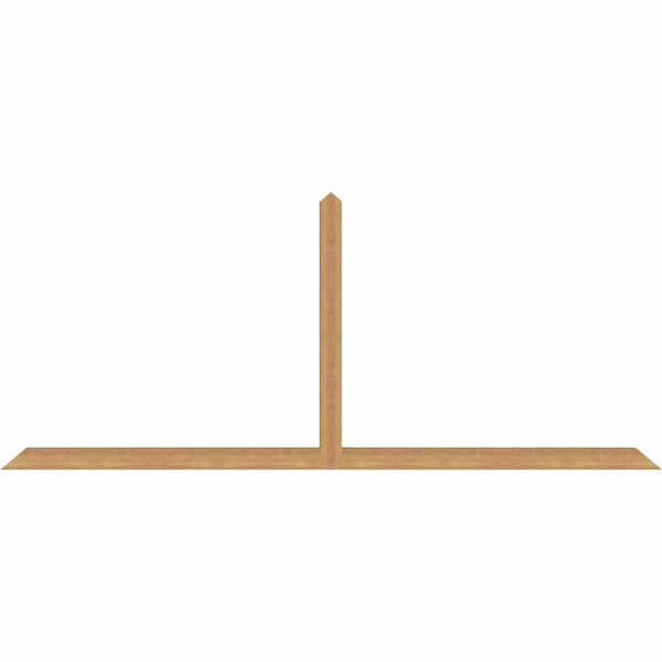 Ekena Millwork Portland Timber Gable Bracket, Western Red Cedar, 108"W x 45"H x 3 1/2"D x 3 1/2"F, 10/12 Pitch GBW108X45X0404POR00SWR - main